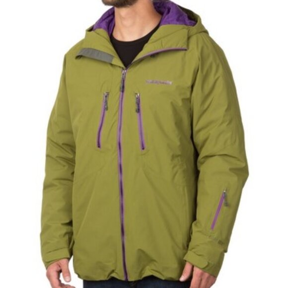Patagonia Men's Primo Down Green and Purple Jacket Size L - Picture 2 of 16